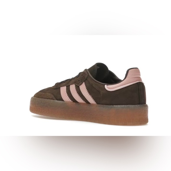 adidas Originals [6.5] Women’s Sambae Sneakers Brown/Mauve JI2744 - Picture 5 of 6